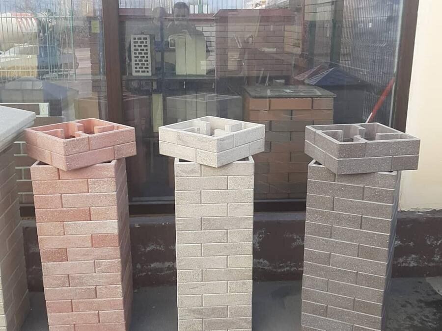 Столбы из квадроблока